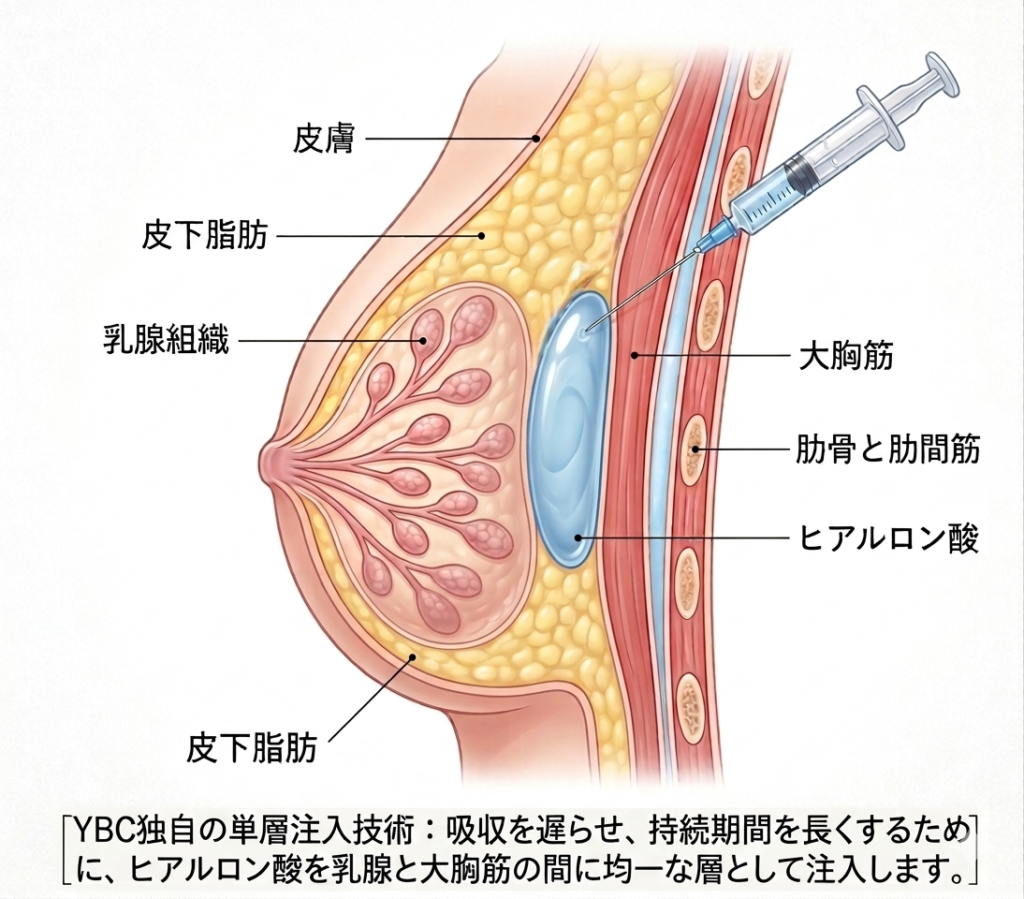 ヒアルロン酸豊胸豊胸注入テクニック